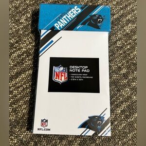 NWT Carolina Panthers Desktop Note Pad